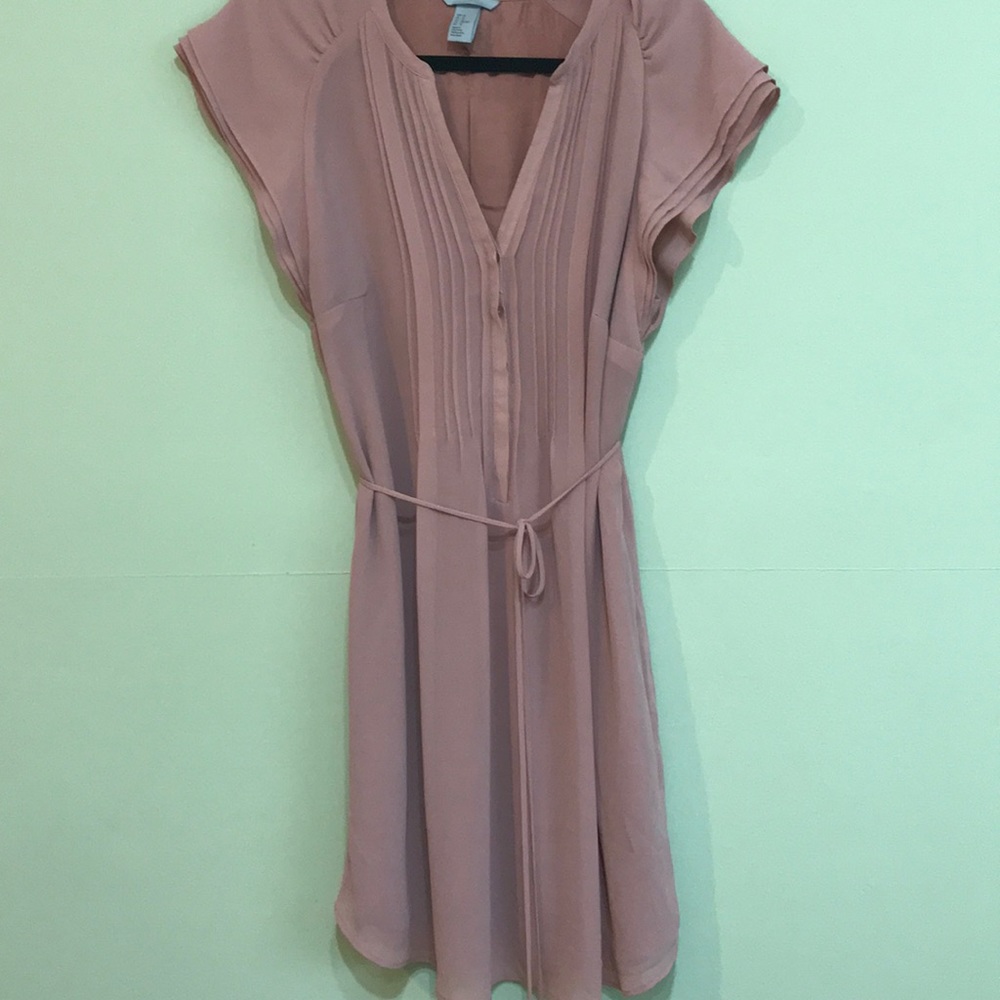 Romantic pink dress.